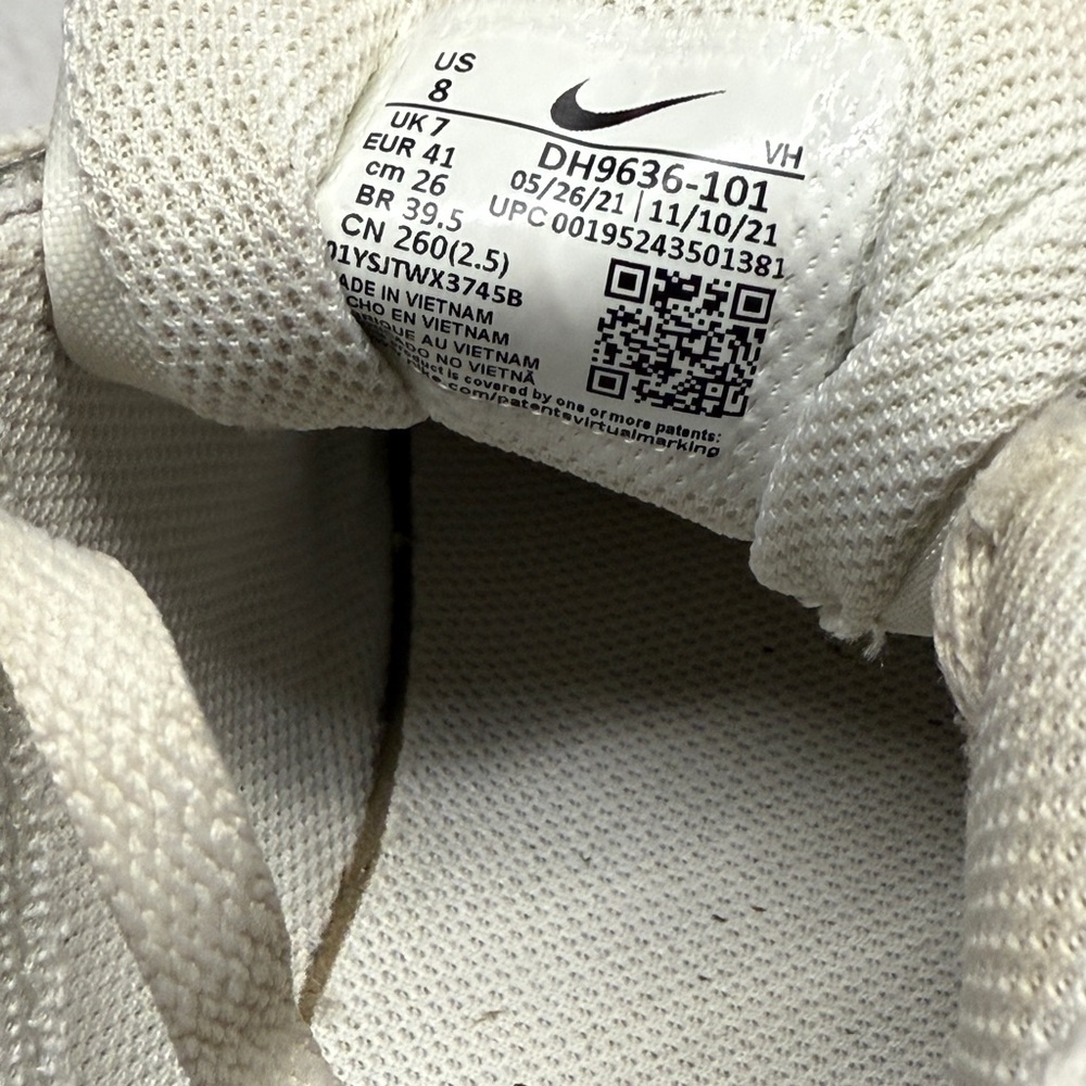 Nike Air Max Leather SC Triple White Men’s Size 8 - Picture 7 of 8